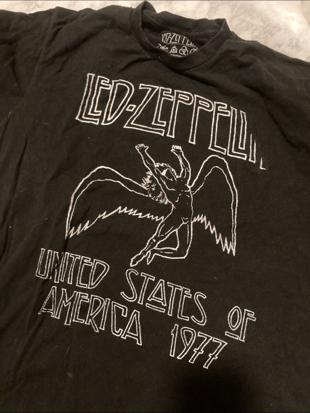 LED-ZEPPELIN Black Graphic Tee